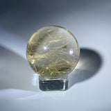 GOLDEN RUTILATED QUARTZ GARDEN QUARTZ SPHERE