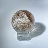 COOPER RUTILE QUARTZ GARDEN QUARTZ SPHERE