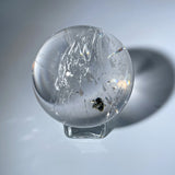 PYRITE IN QUARTZ SPHERE