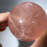 STAR ROSE QUARTZ SPHERE