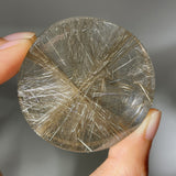 SHINY RUTILE QUARTZ ROUND DISK