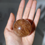 COOPER RUTILE QUARTZ SPHERE