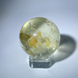 CALCITE IN CITRINE QUARTZ SPHERE