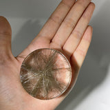 SHINY RUTILE QUARTZ ROUND DISK