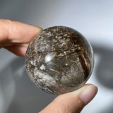 COOPER RUTILE QUARTZ GARDEN QUARTZ SPHERE