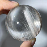 SILVER AMPHIBOLE QUARTZ SPHERE