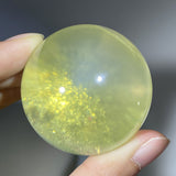 CITRINE WITH RUTILE RAINBOW SPHERE