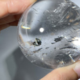 PYRITE IN QUARTZ SPHERE