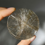 SHINY RUTILE QUARTZ ROUND DISK