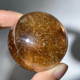 COOPER RUTILE QUARTZ SPHERE