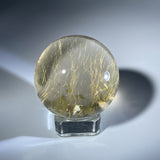 GOLDEN RUTILATED QUARTZ GARDEN QUARTZ SPHERE