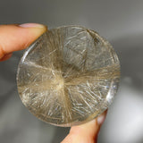 SHINY RUTILE QUARTZ ROUND DISK